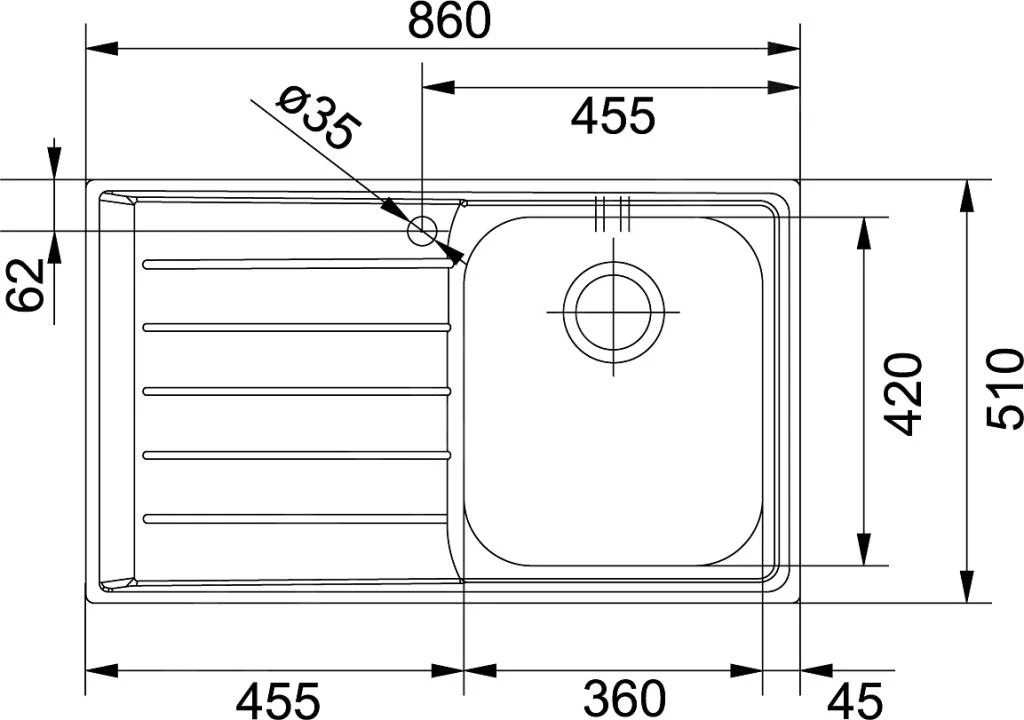Franke Neptun - Évier En Inox NEX 611/7, 860x510 Mm 101.0120.272 4 Franke Neptun - Évier En Inox NEX 611/7, 860x510 Mm 101.0120.272 – Image 2
