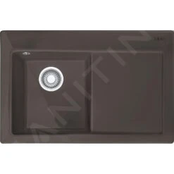 Franke Mythos - Évier En Céramique MTK 611-78 / 2, 780x510 Mm, Graphit 124.0433.446