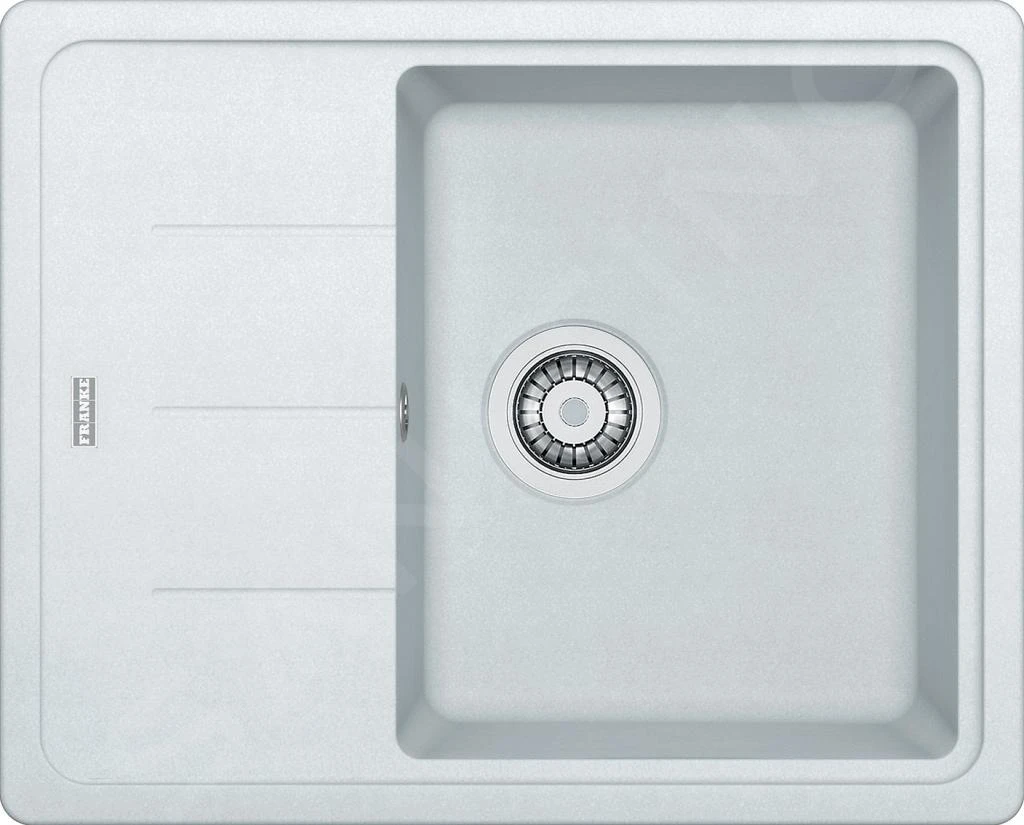Franke Basis - Évier En Fragranit BFG 611-62, 620x500 Mm, Blanc Artic 114.0285.103 3 Franke Basis - Évier En Fragranit BFG 611-62, 620x500 Mm, Blanc Artic 114.0285.103