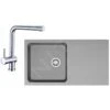 Franke Colonnes - Set De Cuisine T39, évier En Tectonite OID 611, Gris + Robinet SAMOA 114.0441.293 -Franke 129b646f21362326d2afa578