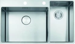 Franke Box Center - Évier BWX 220/620-54-27/2, 860x510 Mm, Inox 127.0538.259