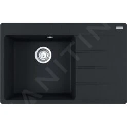 Franke Colonnes - Set G218, évier En Fragranit CNG 611-78 TL / 2 Et Mitigeur FP 0408.031, Noir Mat / Chrome 114.0650.818 -Franke 140584b3d5735816d86e3d58