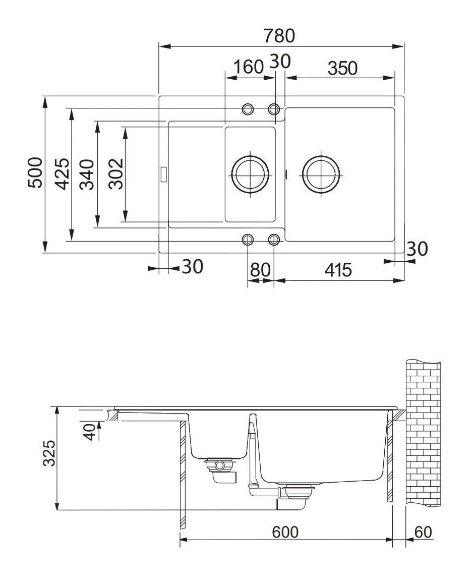 Franke Maris - Évier En Fragranit MRG 651-78, 780x500 Mm, Onyx 114.0285.329 4 Franke Maris - Évier En Fragranit MRG 651-78, 780x500 Mm, Onyx 114.0285.329 – Image 2