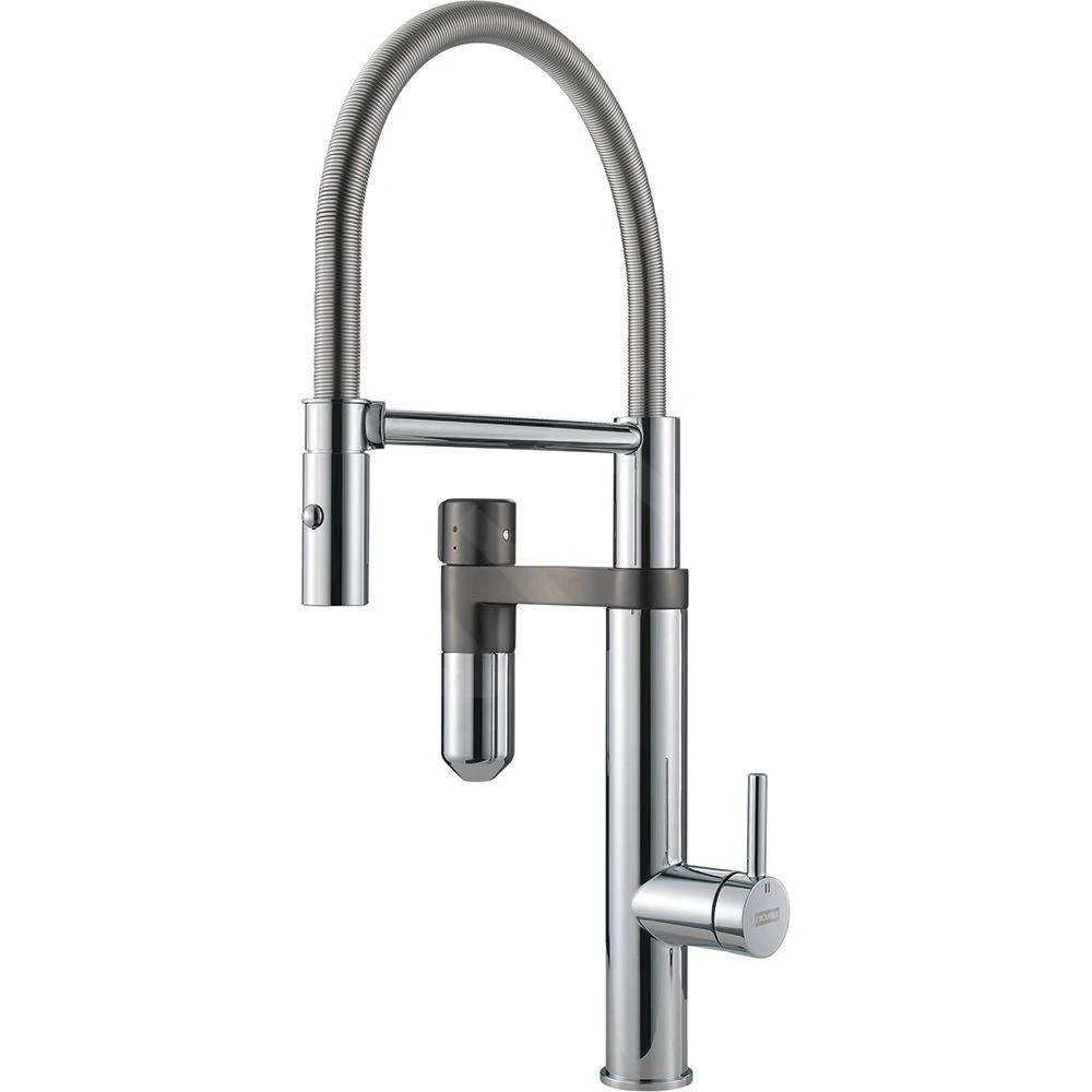 Franke Mitigeurs Filtrants - Vital Tap Mitigeur D’évier Avec Filtration D’eau Intégrée, Bec Flexible Et Douchette, Chrome/gun Metal 120.0621.230 6 Franke Mitigeurs Filtrants - Vital Tap Mitigeur D’évier Avec Filtration D’eau Intégrée, Bec Flexible Et Douchette, Chrome/gun Metal 120.0621.230 – Image 4