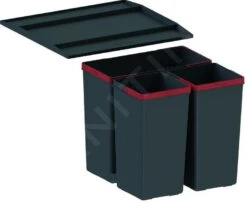 Franke Poubelle Tri Sélectif - Poubelle Encastrable Easysort 450-1-2 121.0494.150