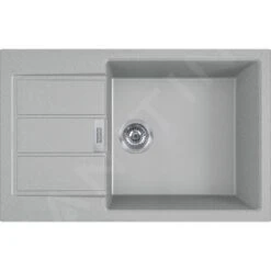 Franke Colonnes - Ensemble T88, évier En Tectonite S2D 611-78 XL Et Robinetterie FN 0147.031, Gris/chrome 143.0618.744 -Franke 27489b3626979f06e8619d1a 2