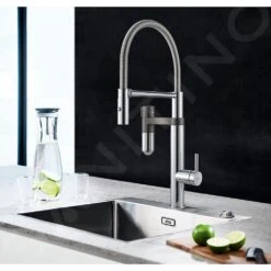 Franke Mitigeurs Filtrants - Vital Tap Mitigeur D’évier Avec Filtration D’eau Intégrée, Bec Flexible Et Douchette, Chrome/gun Metal 120.0621.230 15 Franke Mitigeurs Filtrants - Vital Tap Mitigeur D’évier Avec Filtration D’eau Intégrée, Bec Flexible Et Douchette, Chrome/gun Metal 120.0621.230 -Franke 2ad0c6ff74cfbf94d34be498