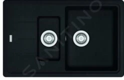 Franke Basis - Évier En Fragranit BFG 651-78, 780x500 Mm, Noir Mat 114.0661.514