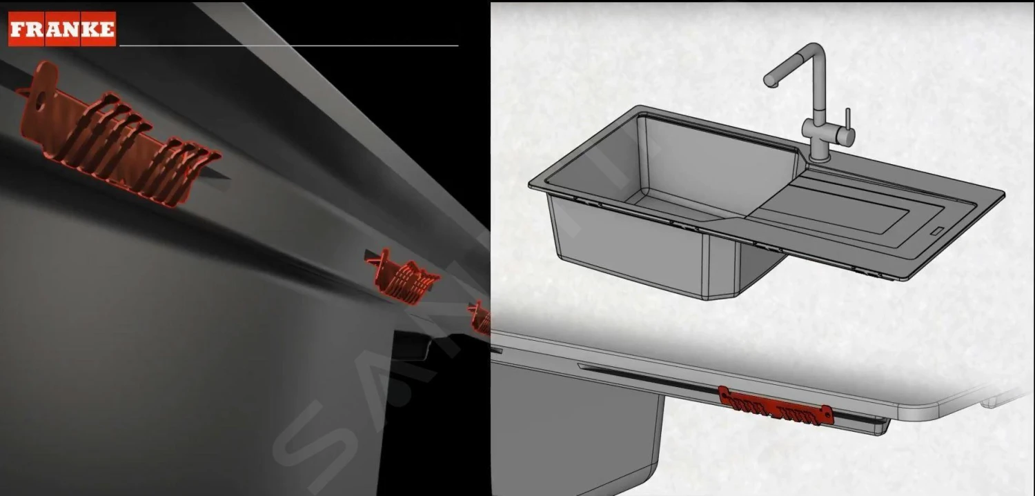 Franke Urban - Évier En Fragranit UBG 610-56, 560x500 Mm, Sable 114.0582.780 6 Franke Urban - Évier En Fragranit UBG 610-56, 560x500 Mm, Sable 114.0582.780 – Image 4