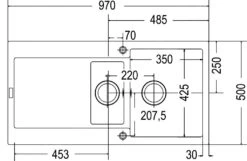 Franke Maris - Évier En Fragranit MRG 651, 970x500 Mm, Onyx 114.0250.550 7 Franke Maris - Évier En Fragranit MRG 651, 970x500 Mm, Onyx 114.0250.550 -Franke 30889146a5140b6f55307927 1