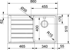 Franke Neptune Plus - Évier En Inox NPX 611/2, 860x510 Mm 101.0068.368 6 Franke Neptune Plus - Évier En Inox NPX 611/2, 860x510 Mm 101.0068.368 -Franke 30c6586823bd48b9f83a222d