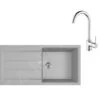 Franke Colonnes - Ensemble De Cuisine T108, évier En Tectonite S2D 611-100 Et Mitigeur FP 9000.31, Gris / Chrome 143.0675.738 -Franke 3a0e9064ac05ab4a52a1ab2c