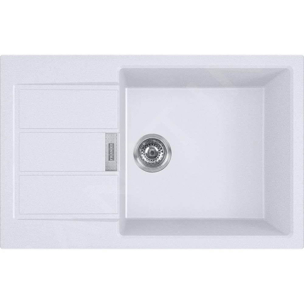 Franke Sirius 2.0 - Évier En Tectonique S2D 611-78 XL, 780x500 Mm, Blanc 143.0617.615 3 Franke Sirius 2.0 - Évier En Tectonique S2D 611-78 XL, 780x500 Mm, Blanc 143.0617.615