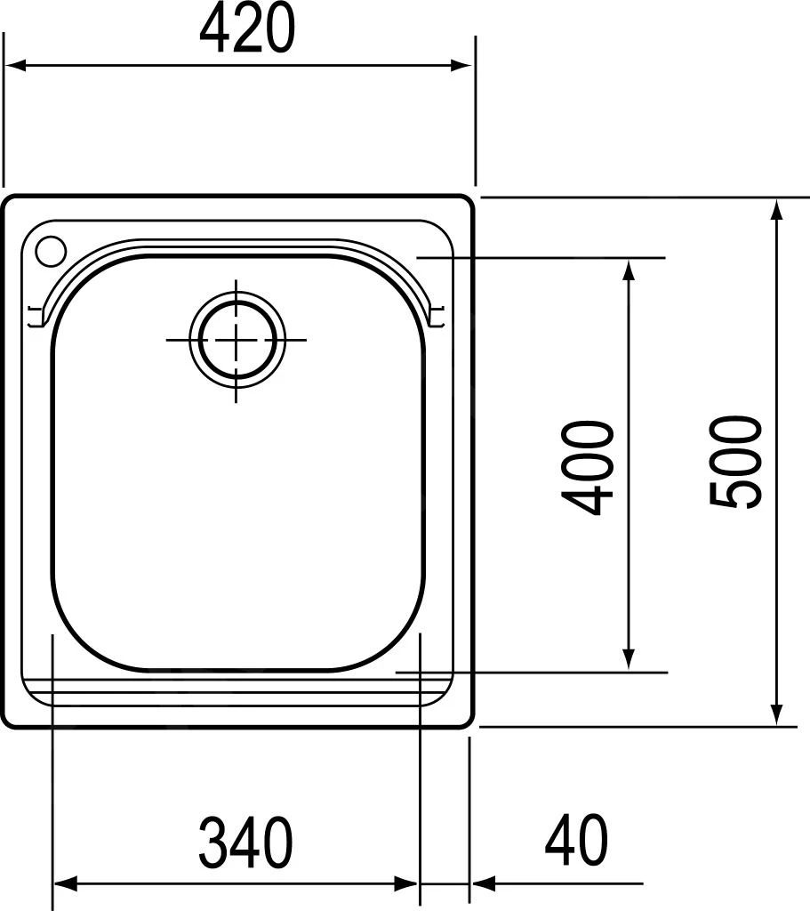 Franke Armonia - Évier En Inox AMX 610, 420x500 Mm, Siphon 101.0120.020 4 Franke Armonia - Évier En Inox AMX 610, 420x500 Mm, Siphon 101.0120.020 – Image 2