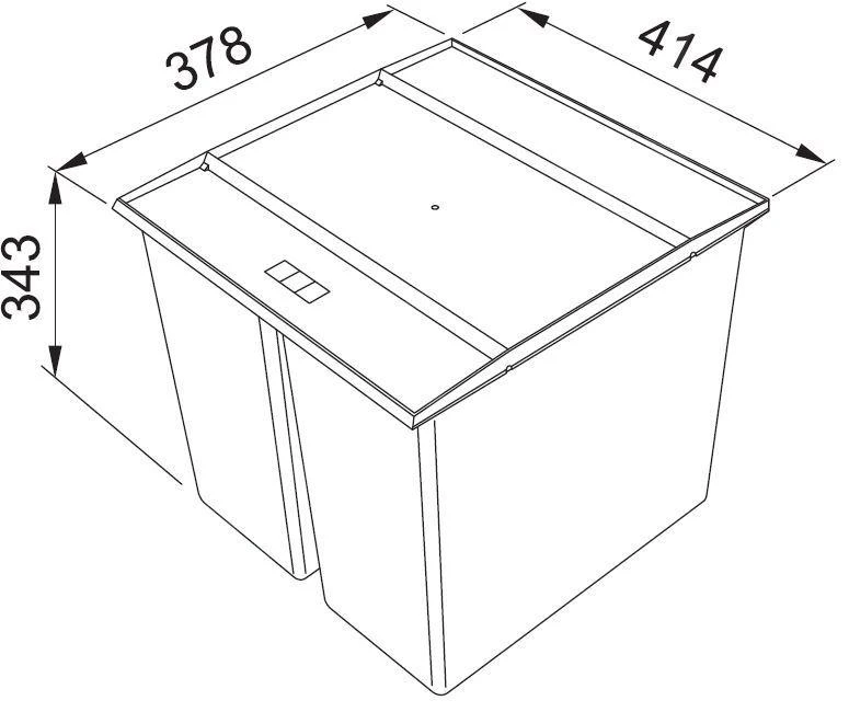 Franke Poubelle Tri Sélectif - Poubelle Encastrable Easysort 450-2-0 121.0494.182 4 Franke Poubelle Tri Sélectif - Poubelle Encastrable Easysort 450-2-0 121.0494.182 – Image 2