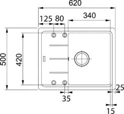 Franke Colonnes - Kit De Cuisine G55, évier En Granite BFG 611-62, Onyx + Robinet FC 9547, Onyx 114.0323.817 -Franke 472bca5abd045f6360f811bb