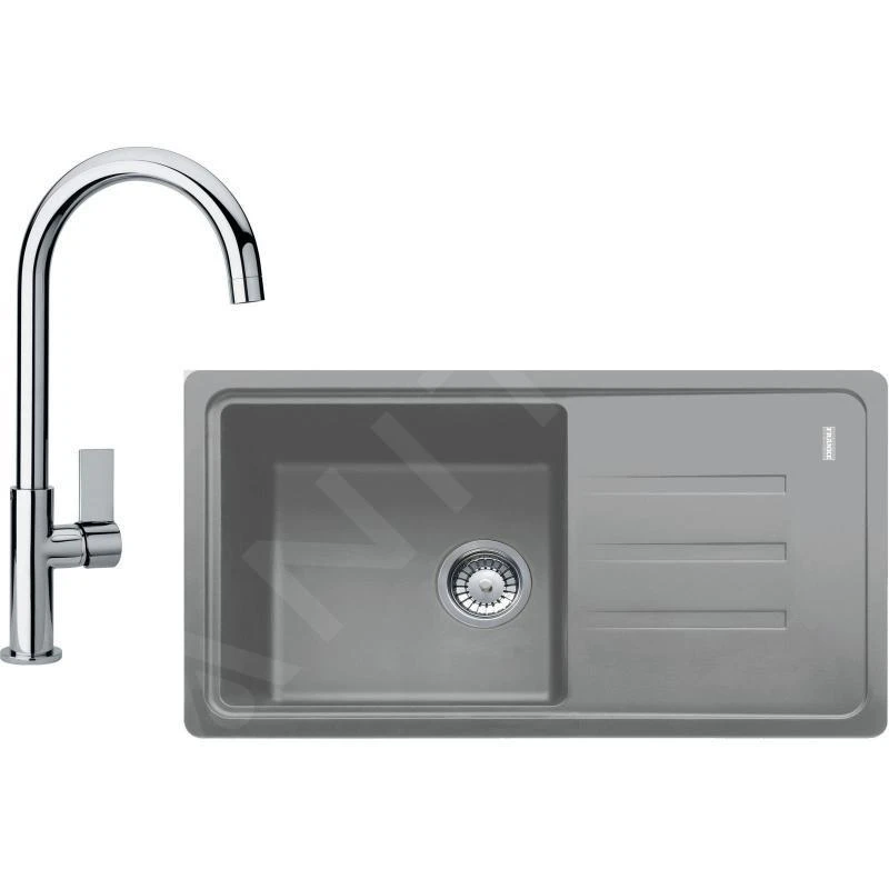 Franke Colonnes - Set De Cuisine G119, évier En Fragranit BSG 611-78/39 + Robinet FP 0408.031, Pierre Grise/chrome 114.0441.165 3 Franke Colonnes - Set De Cuisine G119, évier En Fragranit BSG 611-78/39 + Robinet FP 0408.031, Pierre Grise/chrome 114.0441.165