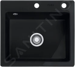 Franke Mythos - Évier En Céramique MTK 610-58, 580x510 Mm, Onyx 124.0335.851