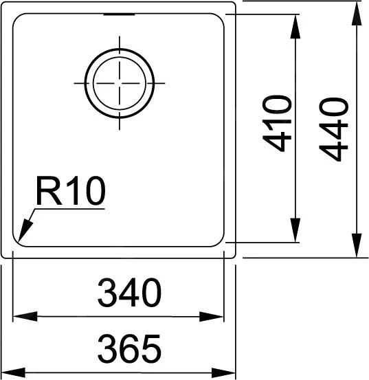 Franke Sirius - Évier En Tectonite SID 110-34, 380x450 Mm, Noir 125.0363.785 4 Franke Sirius - Évier En Tectonite SID 110-34, 380x450 Mm, Noir 125.0363.785 – Image 2