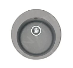 Franke Rondo - Évier En Fragranit ROG 610, 510 Mm, Rond, Pierre Gris 114.0284.731