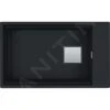 Franke Kubus 2 - Évier En Fragranite KNG 110-62, 760x460 Mm, Noir Mat 125.0627.321