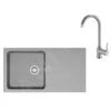 Franke Colonnes - Ensemble T99, évier En Tectonite OID 611 Et Mitigeur FP 9000.084, Gris 143.0675.703 -Franke 719ef4b470357256013d9993