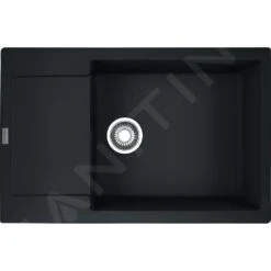 Franke Colonnes - Set G169, évier En Fragranit MRG 611-78 BB Et Mitigeur FP 0408.031, Noir Mat / Chrome 114.0650.573 -Franke 768ee78bc9d50478e6f16a7d