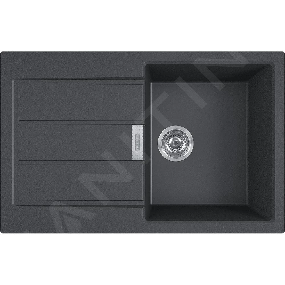 Franke Sirius 2.0 - Évier En Tectonique S2D 611-78, 780x500 Mm, Noir 143.0613.582 3 Franke Sirius 2.0 - Évier En Tectonique S2D 611-78, 780x500 Mm, Noir 143.0613.582