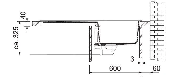 Franke Basis - Évier En Fragranit BFG 611, 970x500 Mm, Noir Mat 114.0661.511 5 Franke Basis - Évier En Fragranit BFG 611, 970x500 Mm, Noir Mat 114.0661.511 – Image 3