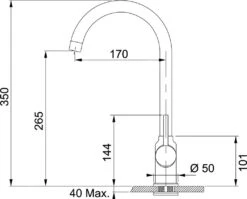 Franke Colonnes - Kit De Cuisine T30, évier En Tectonite OID 611-78, Noir + Robinet FP 9000, Onyx NEW 114.0366.039 -Franke 7fd51063c171592bf4a5013b