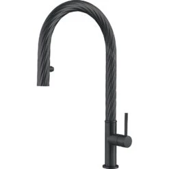 Franke Maris - Mitigeur D'évier FP 6698.901 Avec Douchette Extractible, Noir Mat 115.0576.698