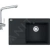 Franke Colonnes - Set G224, évier En Fragranit GNG 611-78 TL / 7 Et Mitigeur Samoa, Noir Mat 114.0650.803 -Franke 8bf901a9efc29b55ec16f6be