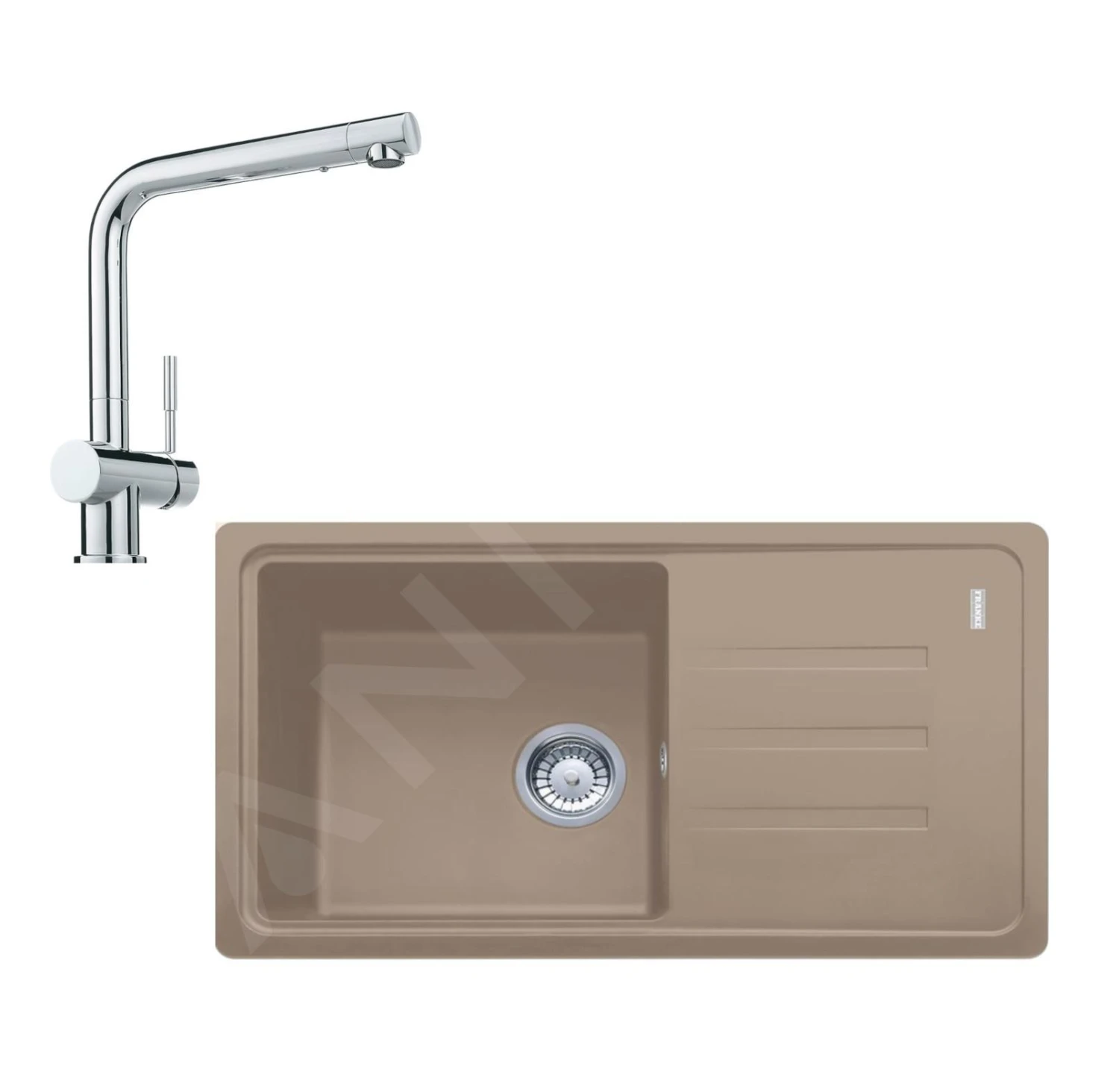 Franke Colonnes - Ensemble De Cuisine G120, évier En Fragranit BSG 611-78 / 39 Et Mitigeur Samoa, Cachemire / Chrome 114.0510.439 3 Franke Colonnes - Ensemble De Cuisine G120, évier En Fragranit BSG 611-78 / 39 Et Mitigeur Samoa, Cachemire / Chrome 114.0510.439