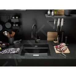 Franke Eos Neo - Mitigeur D&apos;évier FC 0045.502 Avec Douchette Extractible, Noir 115.0613.671 -Franke 951511aeb96e057b6403ecca