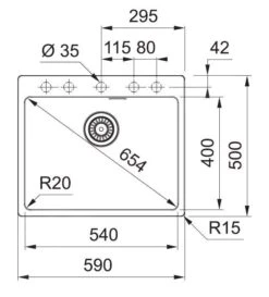 Franke Maris - Évier En Fragranit MRG 610-54 FTL, 590x500 Mm, Cachemire 114.0661.454 7 Franke Maris - Évier En Fragranit MRG 610-54 FTL, 590x500 Mm, Cachemire 114.0661.454 -Franke 9edf5a3427cce9958e3e9f1b 1