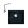 Franke Colonnes - Ensemble G246, évier En Fragranit MRG 610-52 RTL Et Mitigeur Samoa, Noir Mat / Chrome 114.0675.612 -Franke a4c26e8235446dcb3106e183