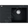 Franke Centro - Évier En Fragranite CNG 611-78 TL / 7, 780x500 Mm, Onyx 114.0637.510