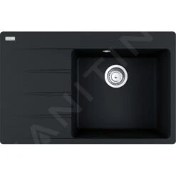 Franke Centro - Évier En Fragranite CNG 611-78 TL / 7, 780x500 Mm, Onyx 114.0637.510