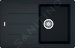 Franke Basis - Évier En Fragranit BFG 611-78, 780x500 Mm, Onyx 114.0285.169