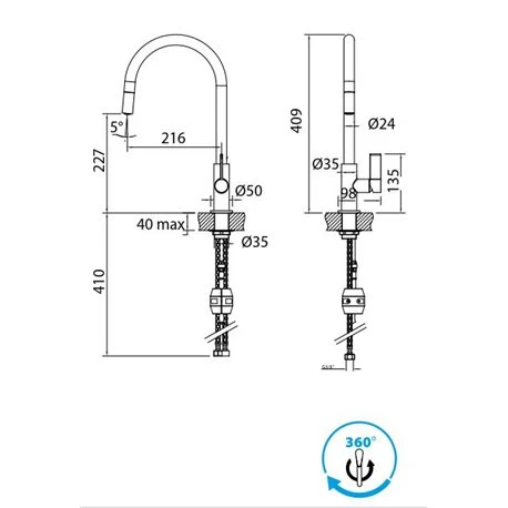 Franke Mitigeur Cuisine Ambient Chromé 603069 4 Franke Mitigeur Cuisine Ambient Chromé 603069 – Image 2