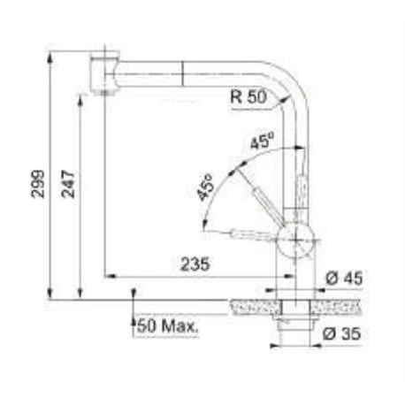 Franke Mitigeur Cuisine Atlas Neo Douchette Double-jets Inox 444934 4 Franke Mitigeur Cuisine Atlas Neo Douchette Double-jets Inox 444934 – Image 2