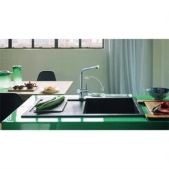 Franke Mitigeur Cuisine Atlas Néo Solution Fenêtre Douchette Escamotable Inox 444910 -Franke atlas neo solution fenetre 444910 mitigeur escamotable a douchette monojet extractible inox 3