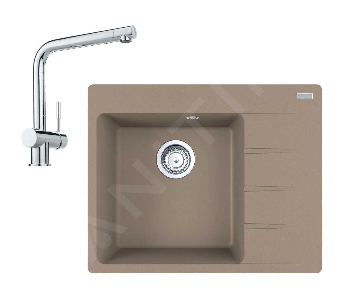 Franke Colonnes - SET G212, évier En Fragranit CNG 611-62 TL / 2 Et Mitigeur Samoa, Cachemire / Chrome 114.0650.740 3 Franke Colonnes - SET G212, évier En Fragranit CNG 611-62 TL / 2 Et Mitigeur Samoa, Cachemire / Chrome 114.0650.740