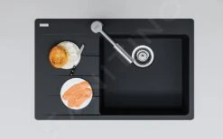 Franke Centro - Évier En Fragranite CNG 611-78 TL / 7, 780x500 Mm, Onyx 114.0637.510 -Franke b9c6569bcf6ab58b0bbcaa45