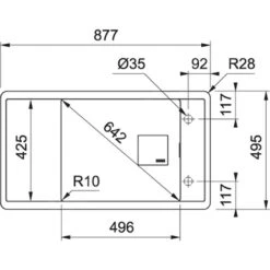 Franke Fresno - Évier En Fragranite FSG 611-88, 877x495 Mm, Noir Mat 114.0651.012 8 Franke Fresno - Évier En Fragranite FSG 611-88, 877x495 Mm, Noir Mat 114.0651.012 -Franke baa804f9fa60988eadf2d668