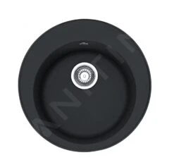Franke Rondo - Évier En Fragranit, ROG 610, 510 Mm, Rond, Onyx 114.0283.879