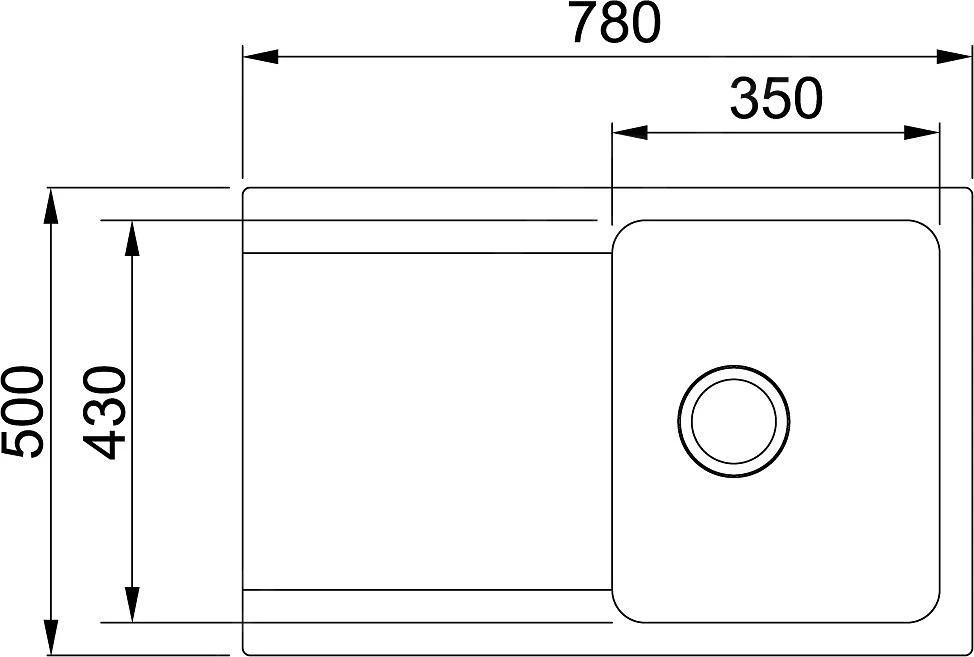 Franke Orion - Évier En Tectonite OID 611-78, 780x500 Mm, Blanc 114.0288.585 4 Franke Orion - Évier En Tectonite OID 611-78, 780x500 Mm, Blanc 114.0288.585 – Image 2
