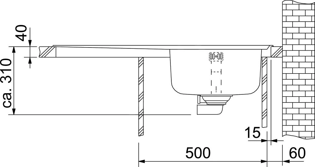 Franke Neptun - Évier En Inox NEX 611/7, 860x510 Mm 101.0120.272 5 Franke Neptun - Évier En Inox NEX 611/7, 860x510 Mm 101.0120.272 – Image 3