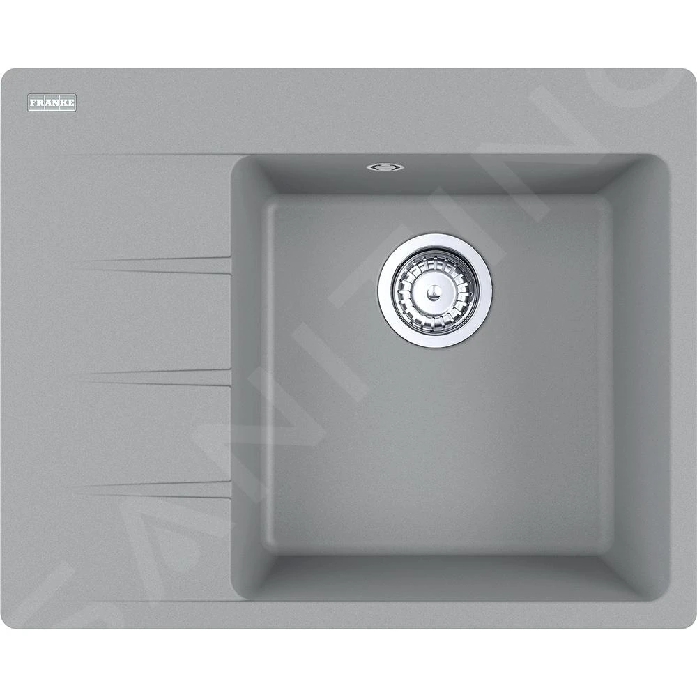 Franke Centro - Évier En Fragranite CNG TL 611-62 / 7 620x500 Mm, Pierre Grise 114.0637.491 3 Franke Centro - Évier En Fragranite CNG TL 611-62 / 7 620x500 Mm, Pierre Grise 114.0637.491