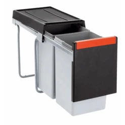 Franke Poubelle Sous évier Cube 30, 2 Bacs 15 + 15 Litres 015672
